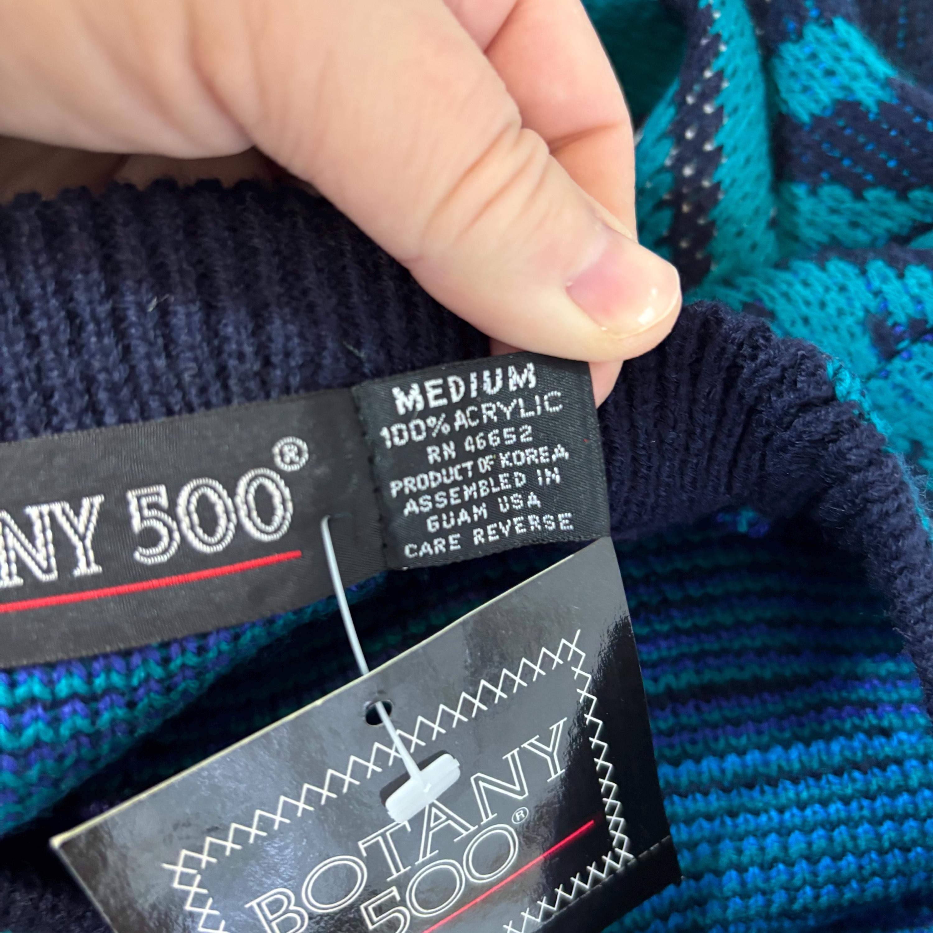 Botany 500 Pullover Geometric Print Sweater - Etsy