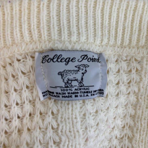 College Point cardigan cape knit ivory View 3