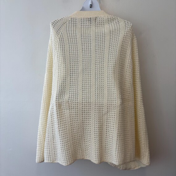 College Point cardigan cape knit ivory View 2