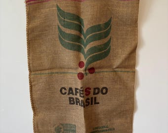 Lot of 2 large Burlap coffee sacks
