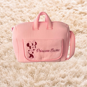 Personalized cotton gauze diaper bag
