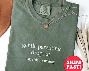 T-shirt voor zacht ouderschap, comfortkleuren, T-shirt Sarcastic Mom