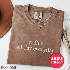 Comfort Colors® Coffee Club Shirt, Tee, Coffee Lover Gift, Retro Coffee Shirt, Coffee Club Tshirt, Foodie Shirt, Aesthetic Shirt, Trendy Tee