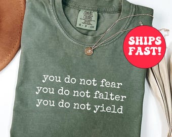You Do Not Yield Shirt, ACOTAR Shirt, Comfort Colors Tee, Bookish Gift, SJM Merch