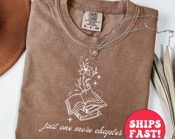 Sudadera con estampado floral, camiseta de lectura Comfort Colors, regalo para amantes de la lectura