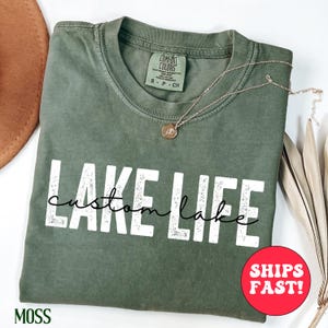 Custom Lake Life Shirt, Personalized Lake Tshirt, Lake House Gift, Lake Lover Shirt, Lake Camping Tshirt, Lake Vacation Tee, Summer Shirt