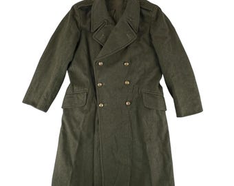 1953 Original RAF Great Coat. Super Heavy Thick Wool. 36UK 46IT
