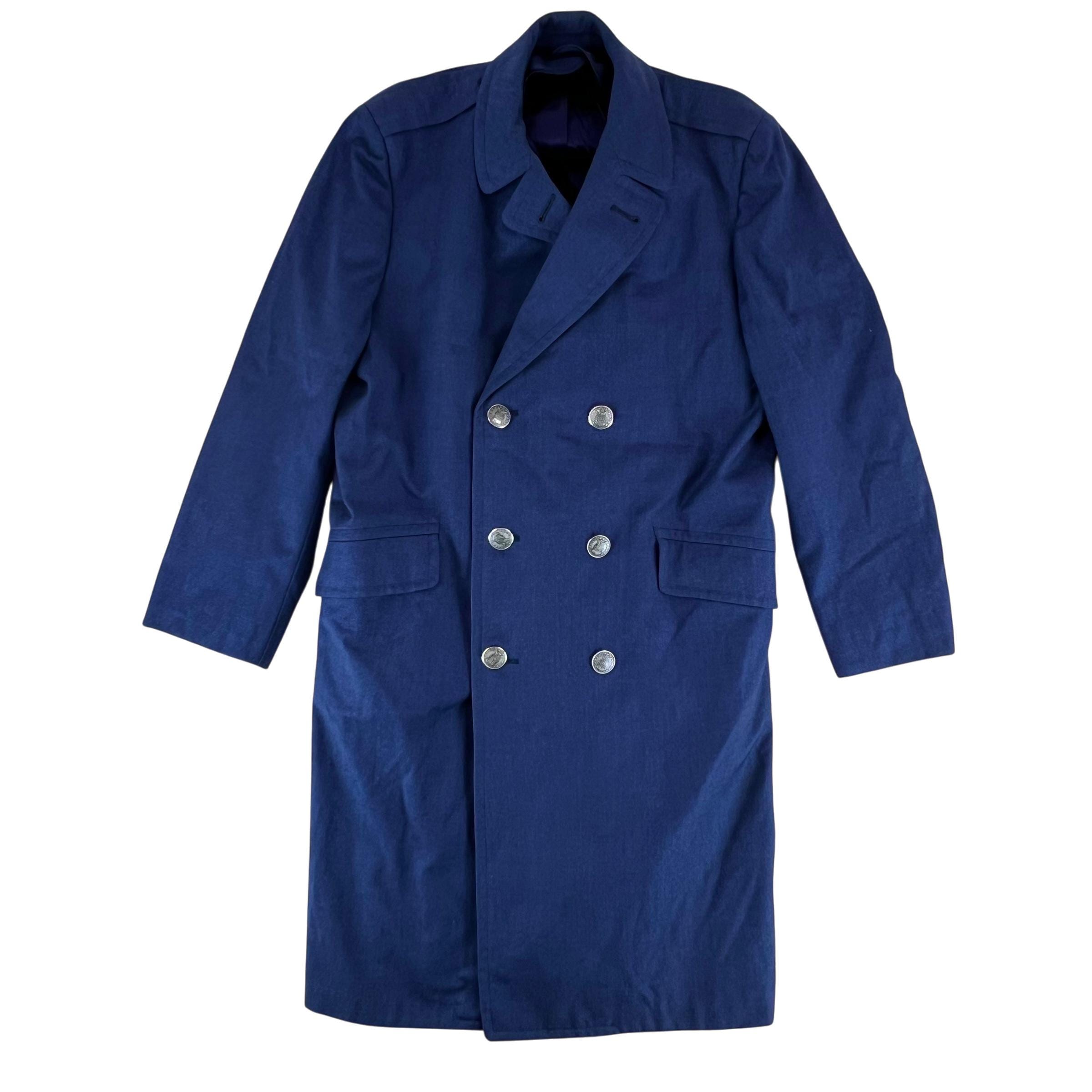 US Air Force Greatcoat Blue Wool Vintage 1967 Medium 39R - Etsy