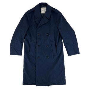 US Air Force Greatcoat Blue Wool Vintage 1967 Medium 39R - Etsy