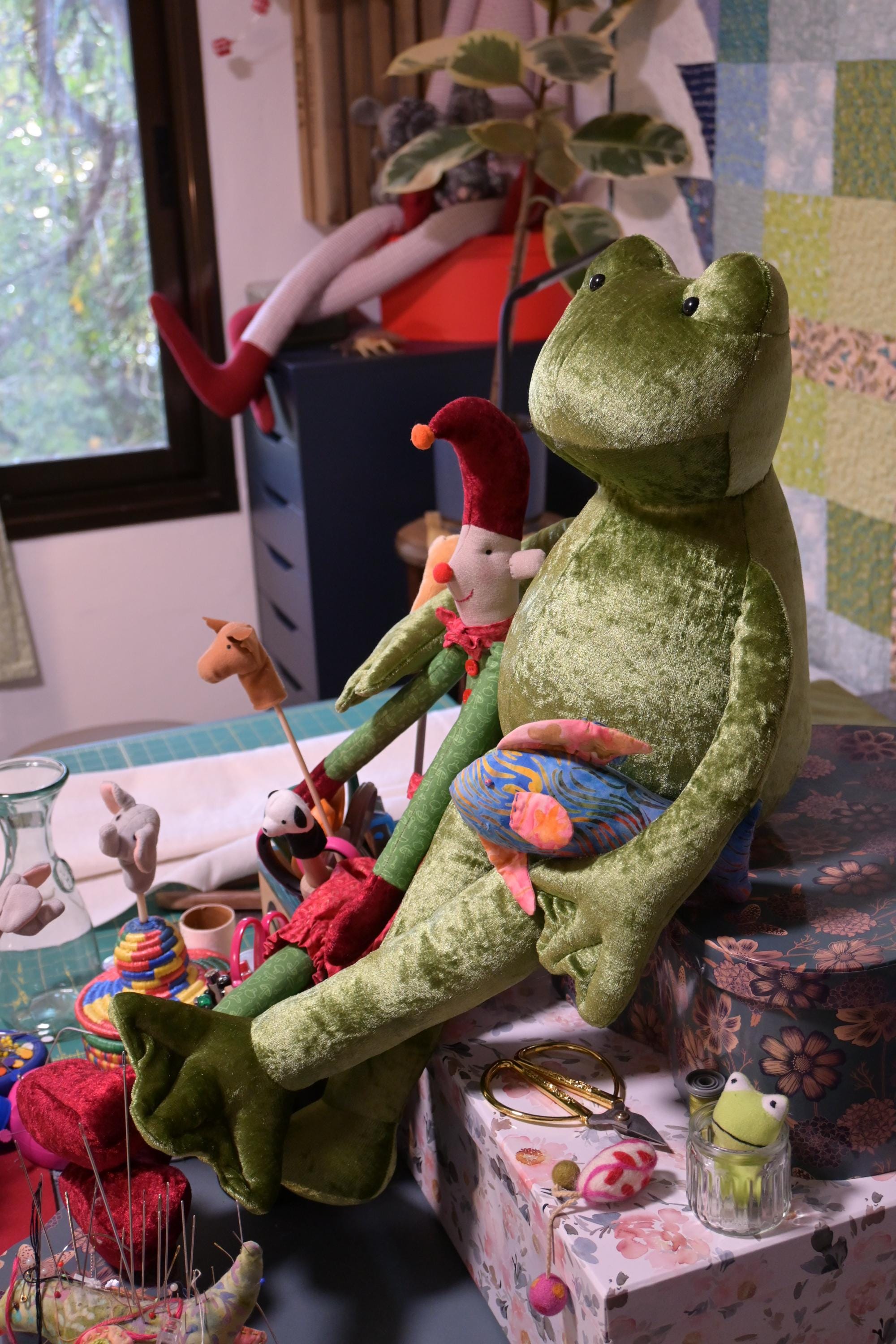 Frog Plushie Sewing Pattern - PDF Templates & Tutorial for Froggy ...