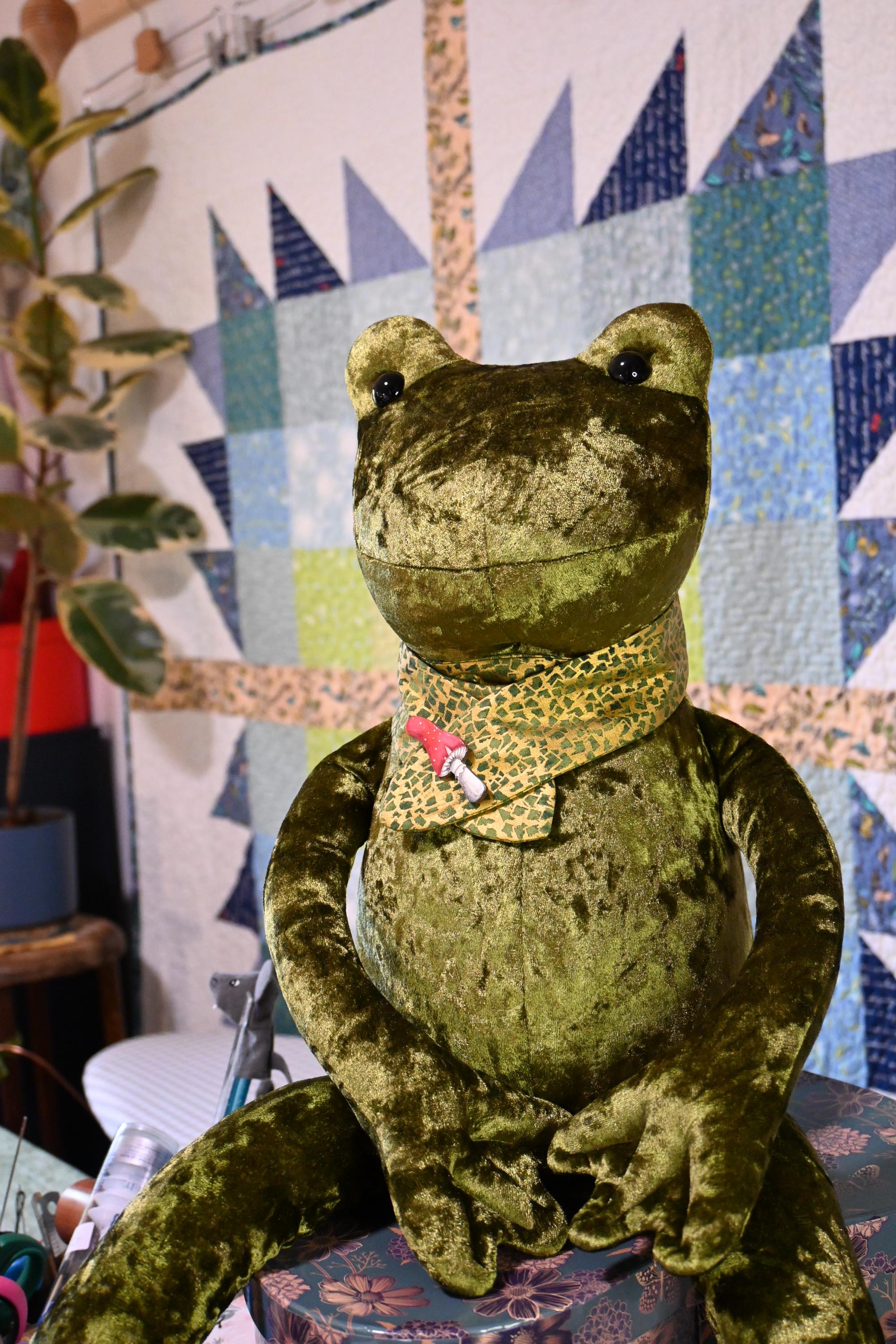 Frog Plushie Sewing Pattern - PDF Templates & Tutorial for Froggy ...