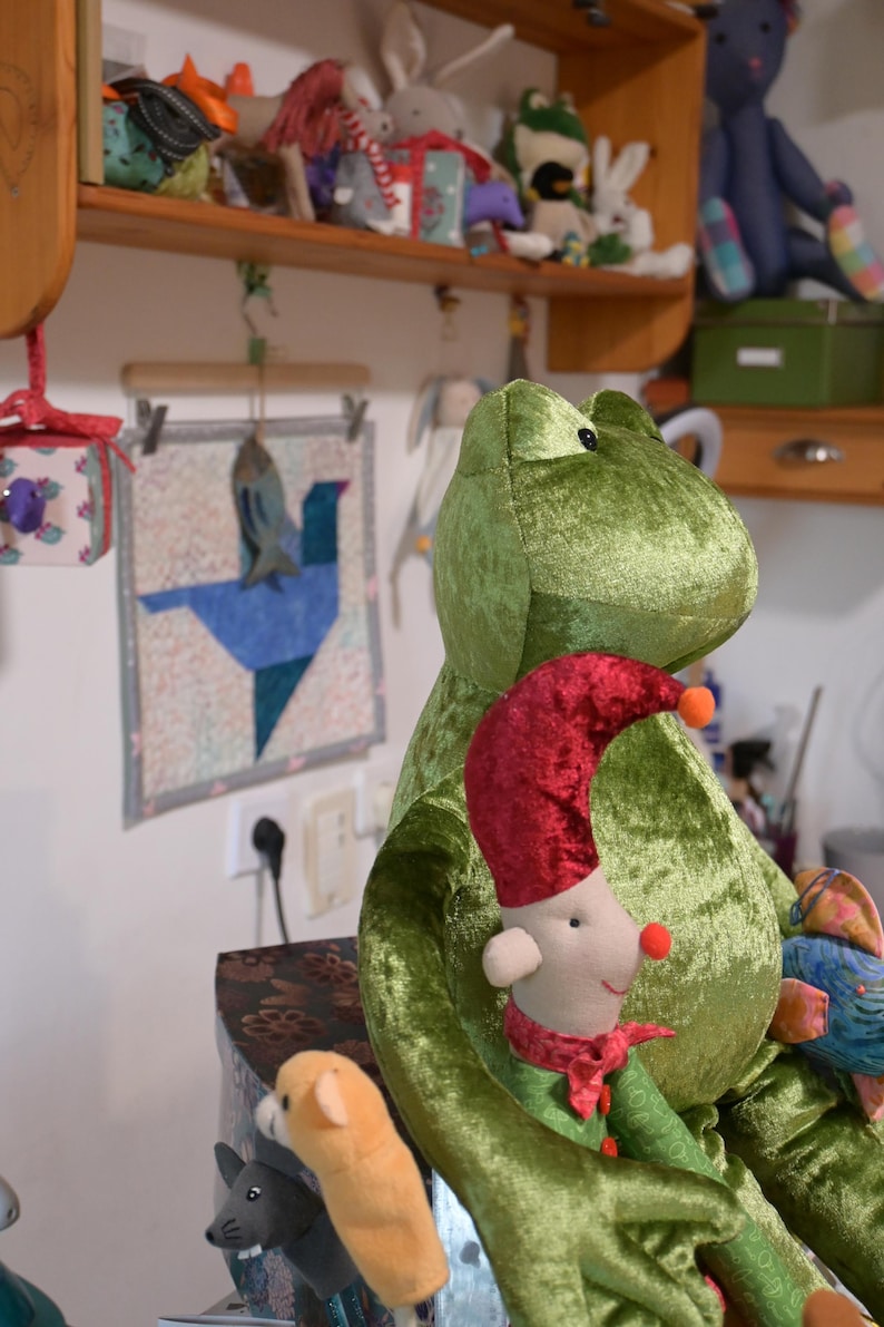 Frog Plushie Sewing Pattern - PDF Templates & Tutorial for Froggy ...