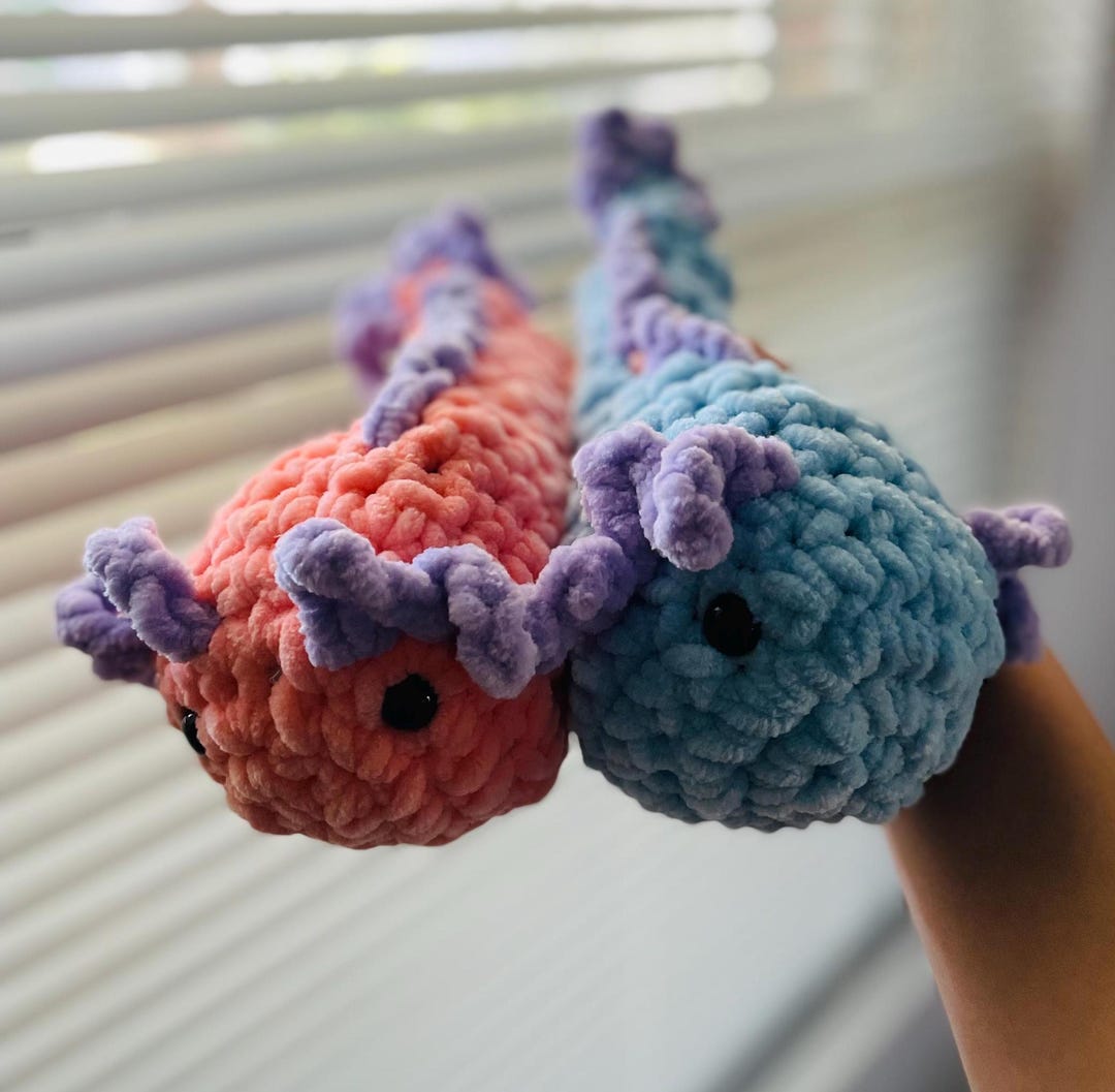 Crochet Axolotl Mystery Colors - Etsy