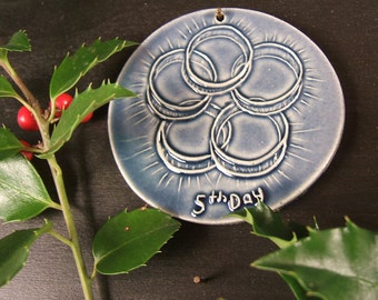 5 Golden Rings Ornament: 5th Day of Christmas, Limited Edition