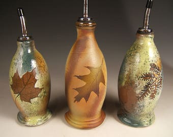 oil + vinegar + soap dispenser,leaf