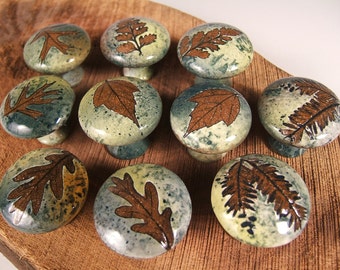 cabinet knobs 10 ceramic handmade