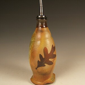 olive oil dispenser, earthtone glaze image 2