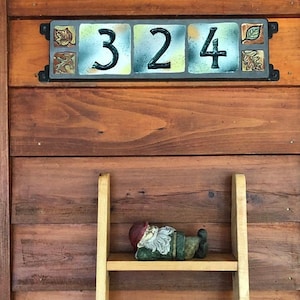 house numbers address signs ceramic tile