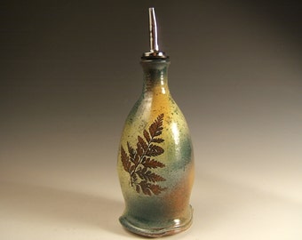 olive oil dispenser, Silver Maple/Fern