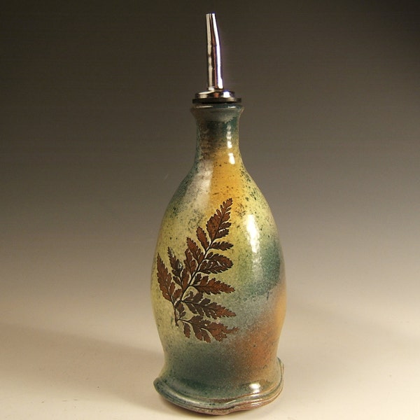 olive oil dispenser, Silver Maple/Fern