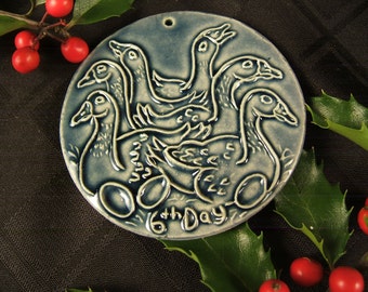 6 Geese A-Laying Ornament: 6th Day of Christmas, Limited Edition