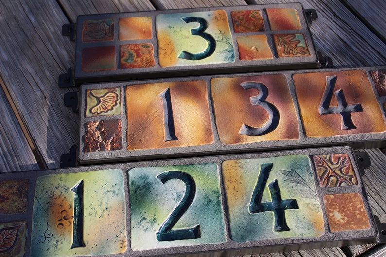 House Numbers Address Signs Ceramic Tile Etsy