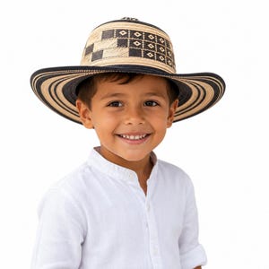 Colombian Sombrero Vueltiao for Kids – Handmade Traditional Hat for Boys & Girls | Cultural Artisan Gift