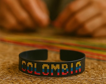 Handmade Colombia Bracelet – Eco-Friendly Synthetic Cane Jewelry