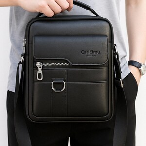Große Schultertasche | Business Casual Crossbody | Multi-Card Slots Vertikale Messenger-Tasche für Männer & Frauen