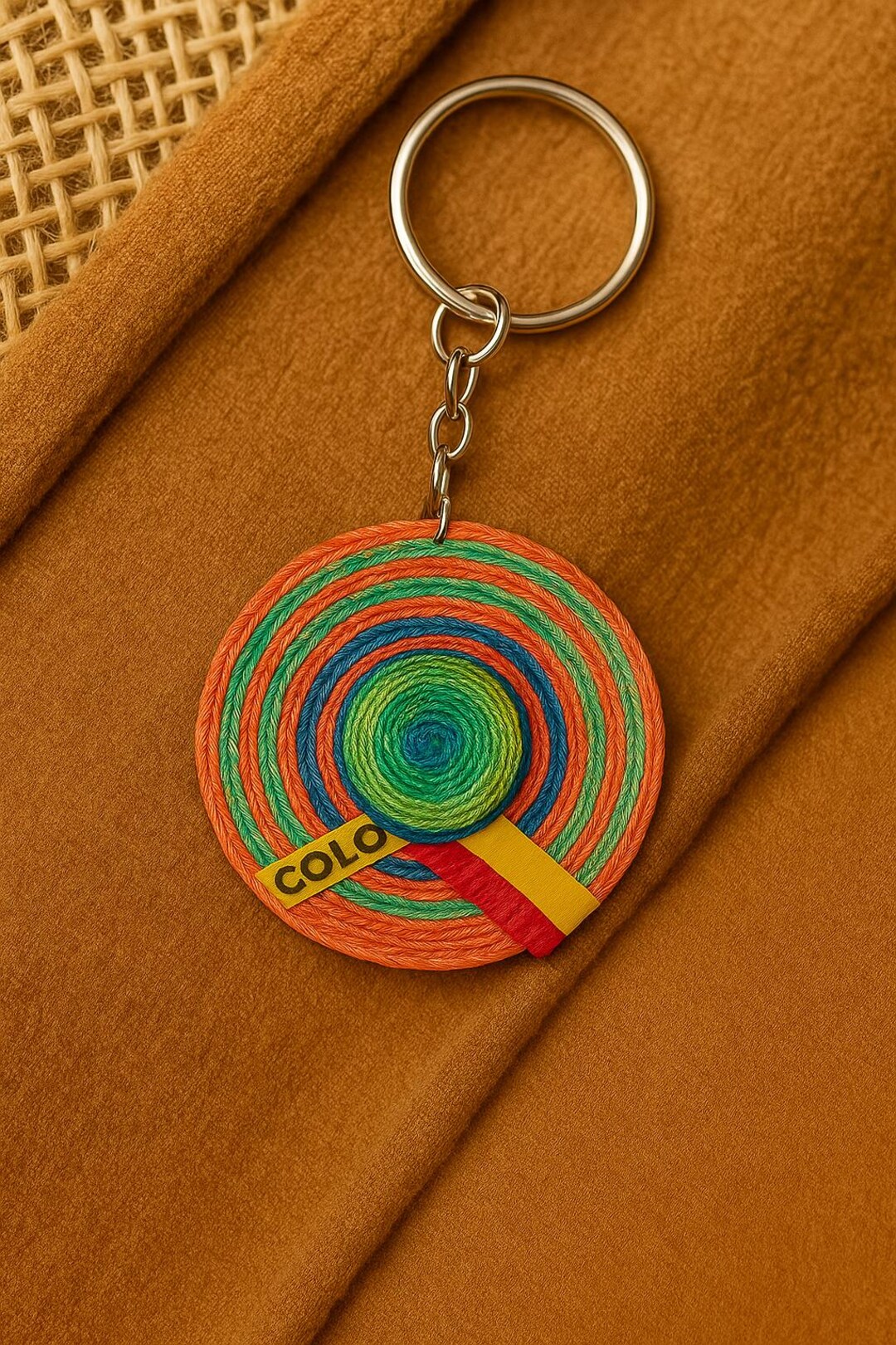 Handmade Sombrero Vueltiao Keychain – Colombian Pride Accessory - Etsy
