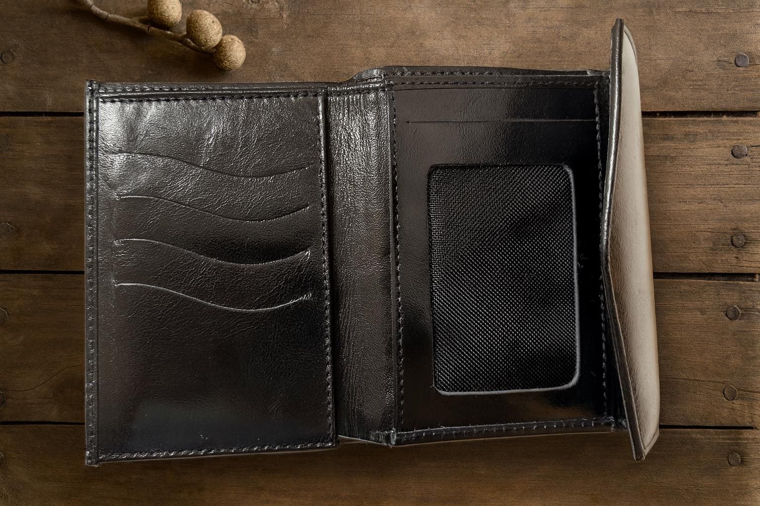 Portefeuille En Cuir Véritable Colombien Marruecos - Fait Main, Couleur Marron/bourgogne, Neuf Sans étiquette