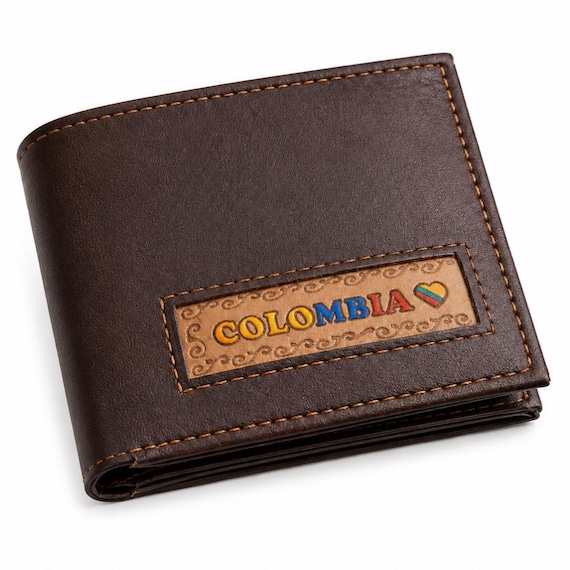 Colombian Leather Wallet for Men | Handmade Bifold | Unique Travel