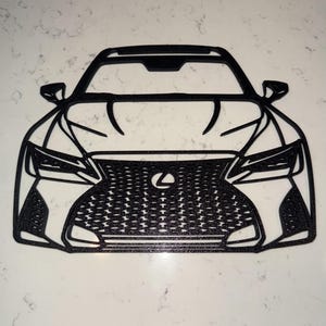 Lexus IS350/IS500 Silhouette Wall Art , Lexus Wall Art , Lexus Is350 F-sport