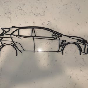 BMW Gr Corolla Silhouette Wandkunst