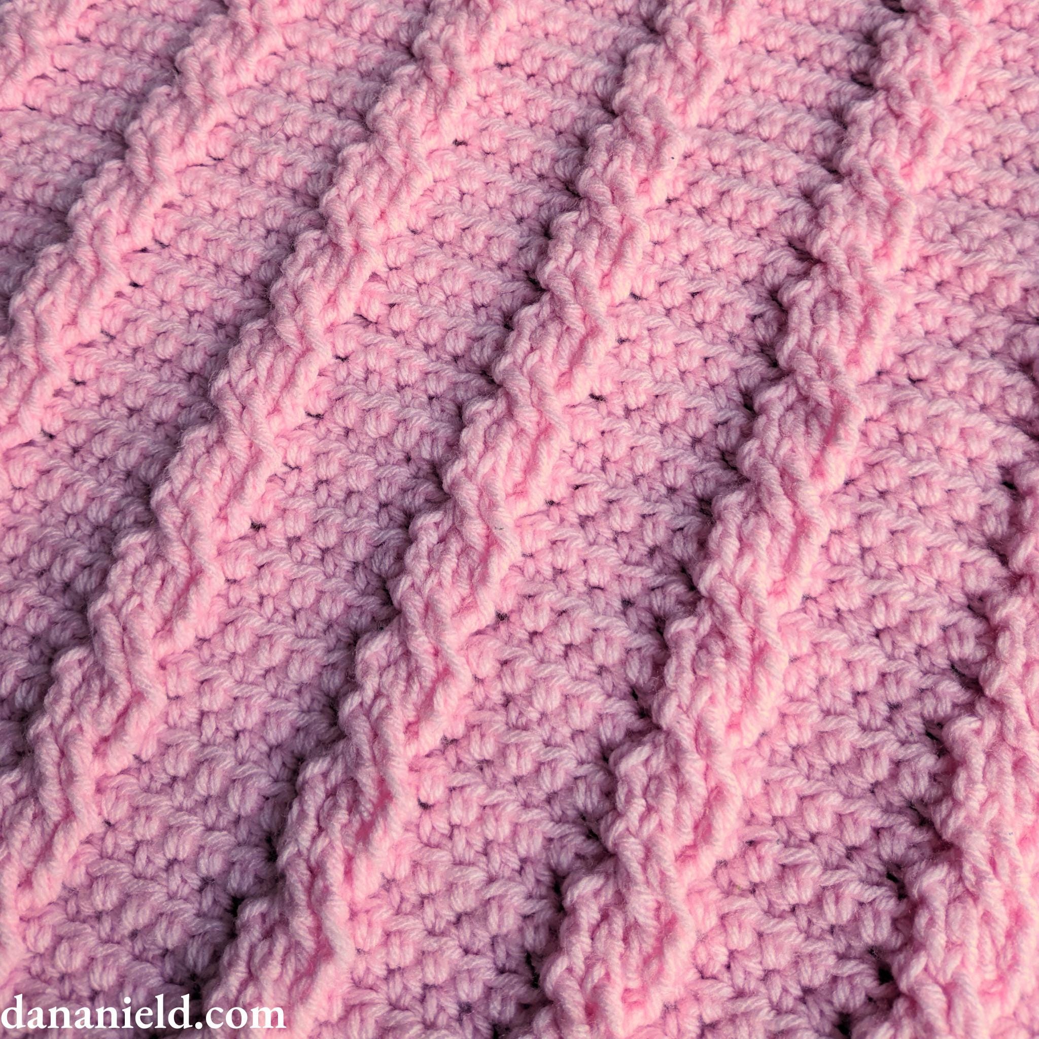Crossed Towers Cable Crochet Baby Blanket Pattern | DIGITAL PDF ...