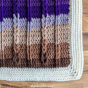 Jacob’s Colorful Cables Crochet Baby Blanket Pattern | DIGITAL PDF ...