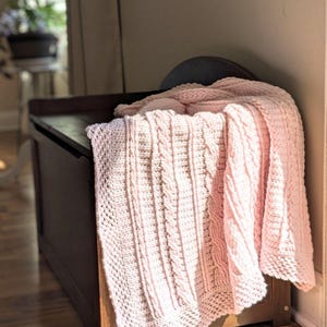 Heirloom Cable Sampler Crochet Baby Blanket Pattern| DIGITAL PDF ...