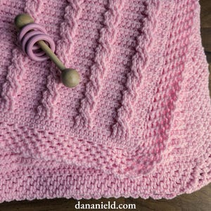 Crossed Towers Cable Crochet Baby Blanket Pattern | DIGITAL PDF ...