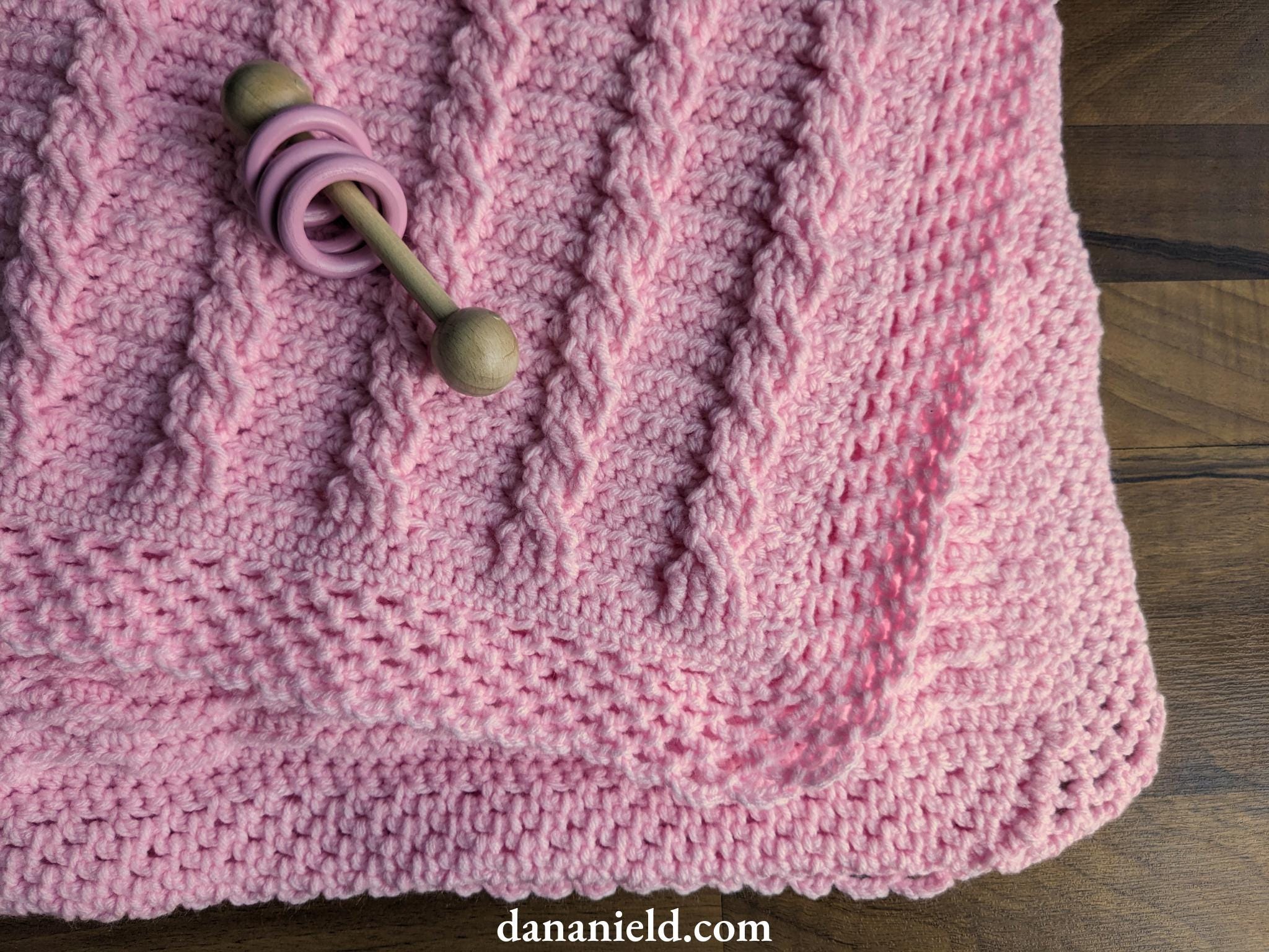 Crossed Towers Cable Crochet Baby Blanket Pattern | DIGITAL PDF ...