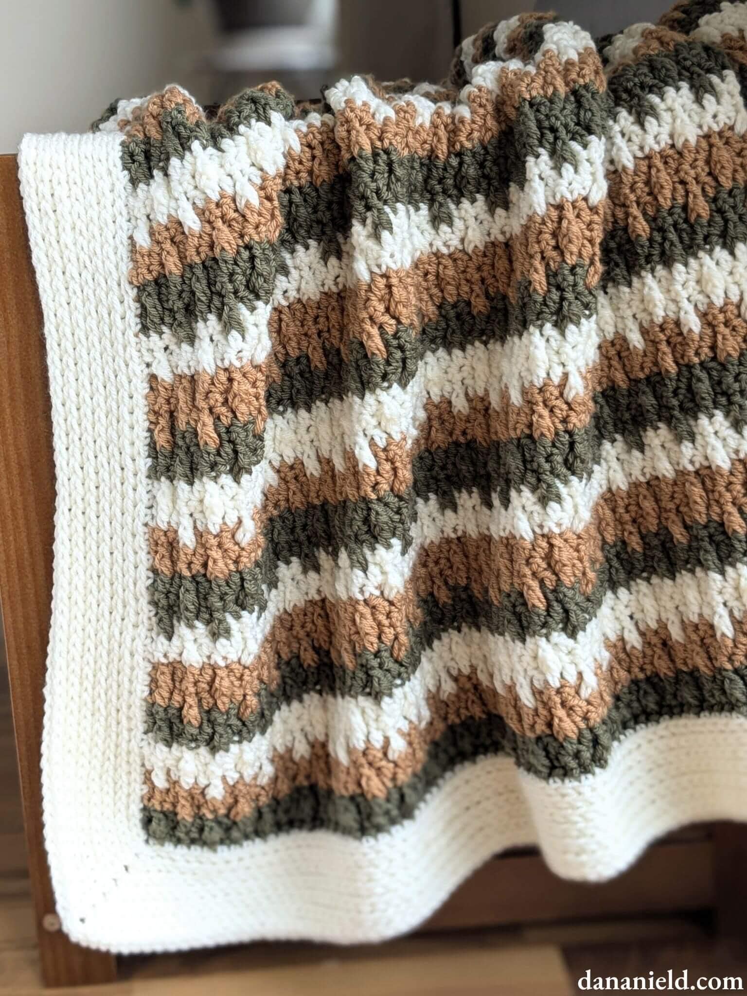 Tricolor Falling Leaves Crochet Baby Blanket Pattern | DIGITAL PDF ...