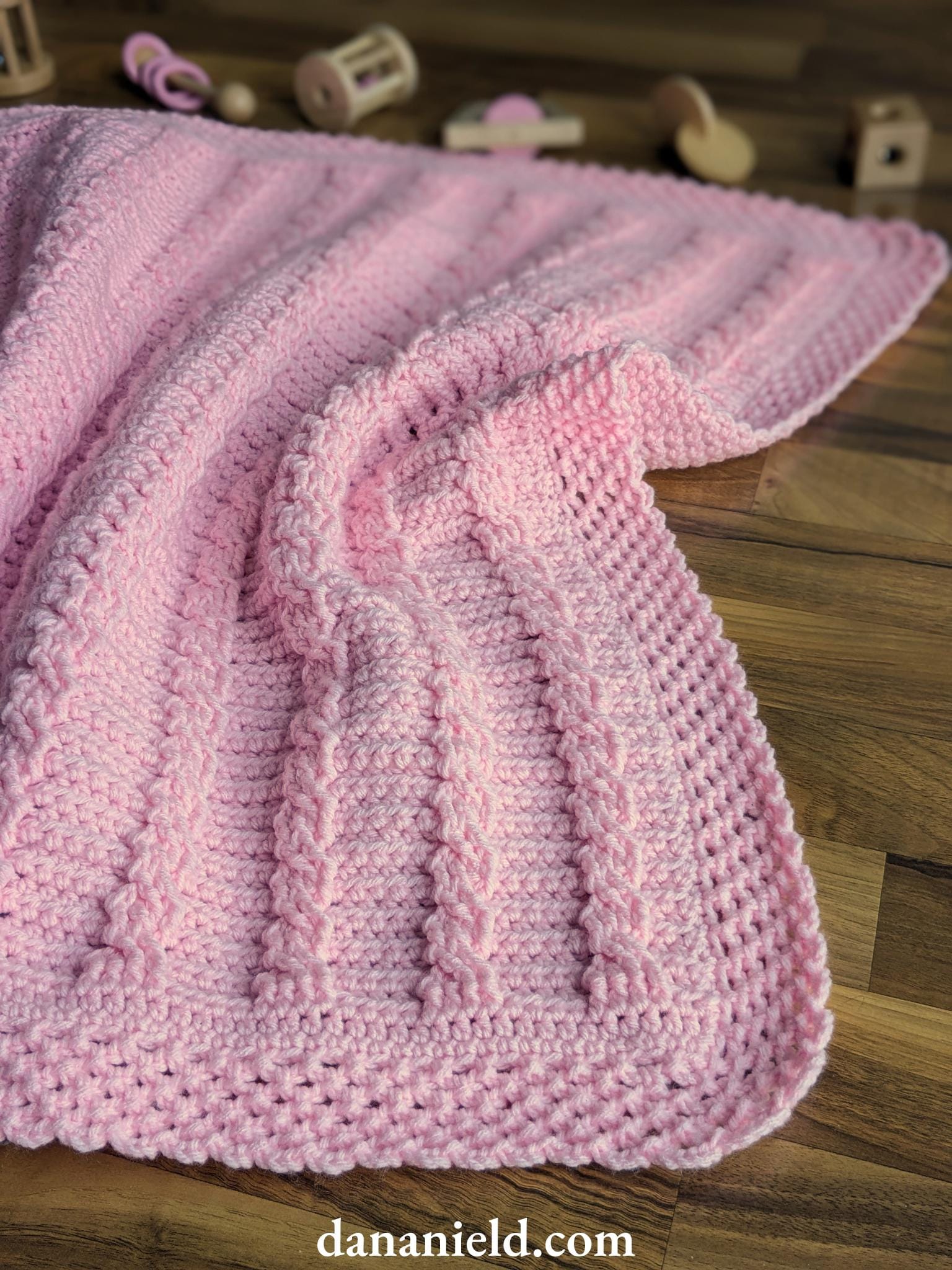 Crossed Towers Cable Crochet Baby Blanket Pattern | DIGITAL PDF ...