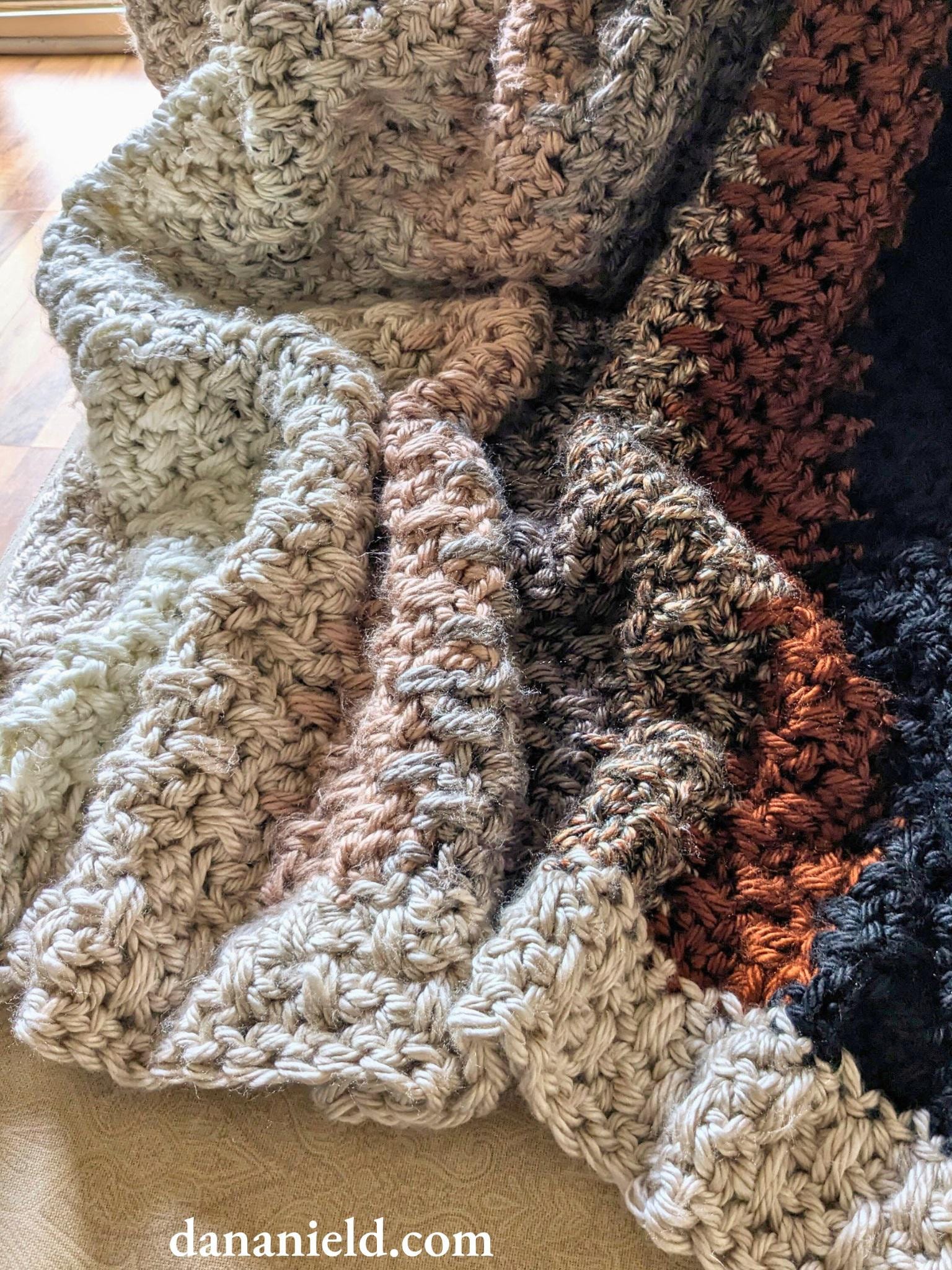 Cozy Double Crochet Spike Stitch Baby Blanket Pattern 