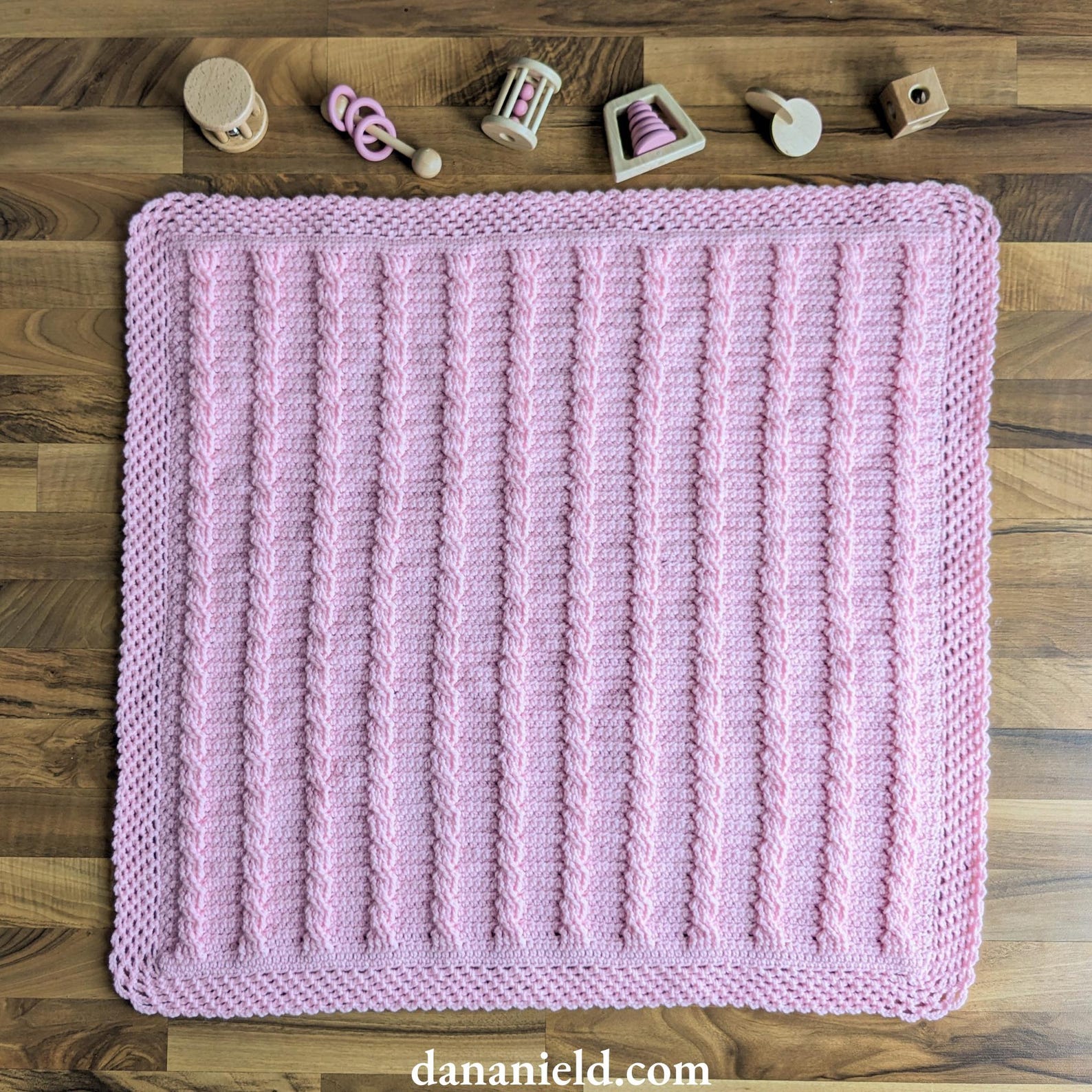 Crossed Towers Cable Crochet Baby Blanket Pattern | DIGITAL PDF ...