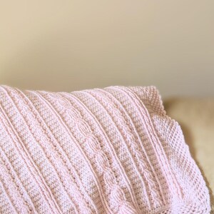 Heirloom Cable Sampler Crochet Baby Blanket Pattern| DIGITAL PDF ...