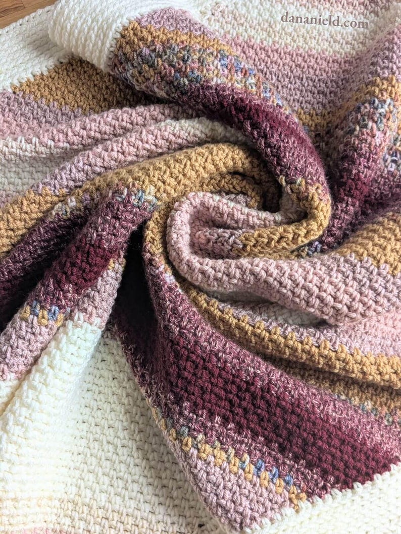 C2C Moss Stitch Crochet Baby Blanket Pattern | DIGITAL PDF DOWNLOAD ...