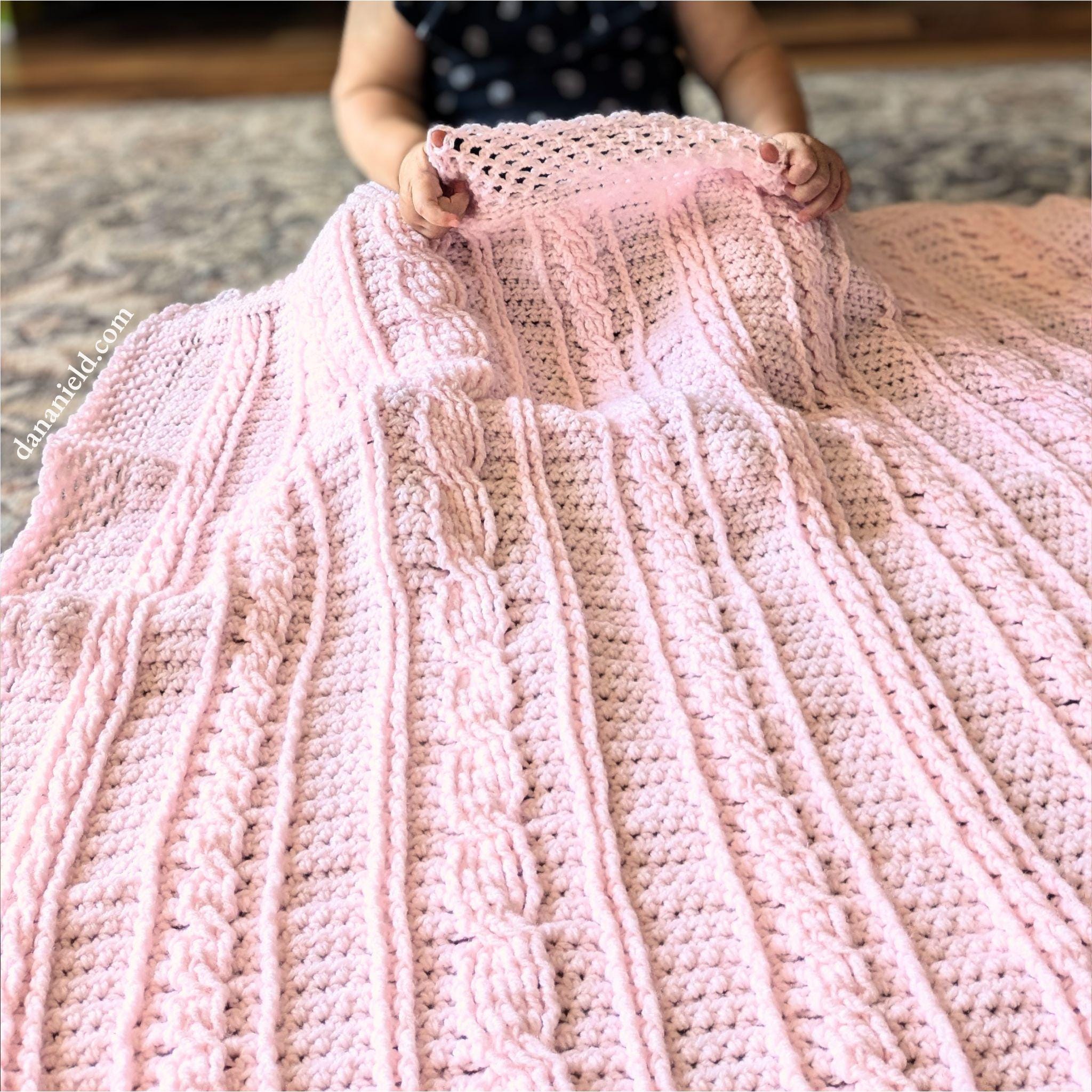 Heirloom Cable Sampler Crochet Baby Blanket Pattern| DIGITAL PDF ...