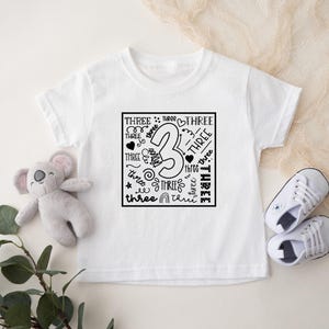 3rd Birthday Shirt, Birthday Girl Tee, 3rd Birthday Gift, Third Birthday T-Shirt, Boys 3rd Birthday Tee