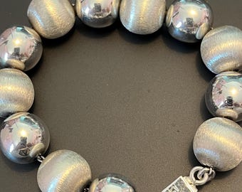 Vintage Mexican Ball Bracelet (925)
