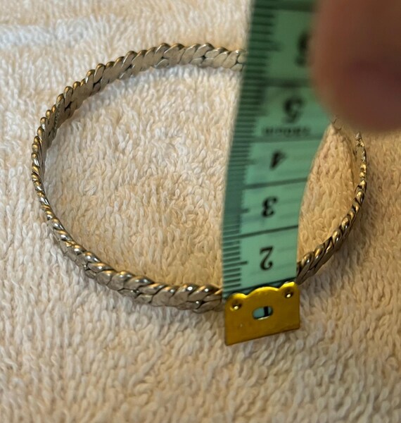 Mexican Silver Bangle - Marked 925 - image 4