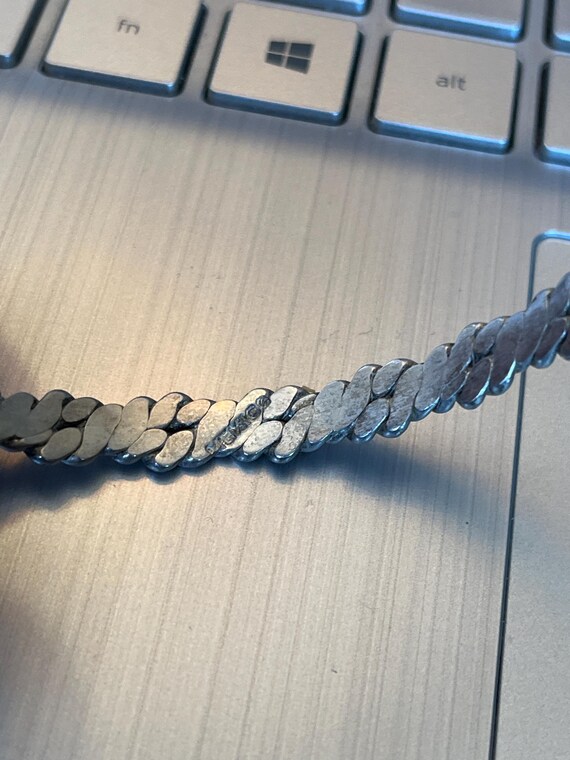 Mexican Silver Bangle - Marked 925 - image 6